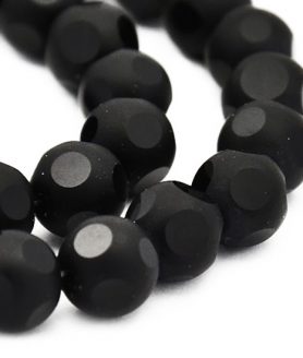 Матирани стъклени мъниста 8 mm