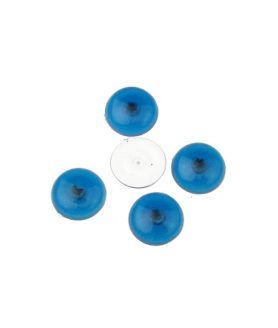 Синьо око полусфера за лепене 12 mm