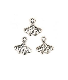 Метална висулка за бижута листо 13 x 13 x 1 mm