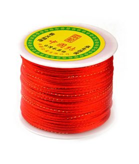 Полиестерен шнур с ламе за изработка на бижута 2 mm