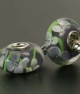 Стъклени мъниста с кристали 14 x 8 mm АСОРТЕ